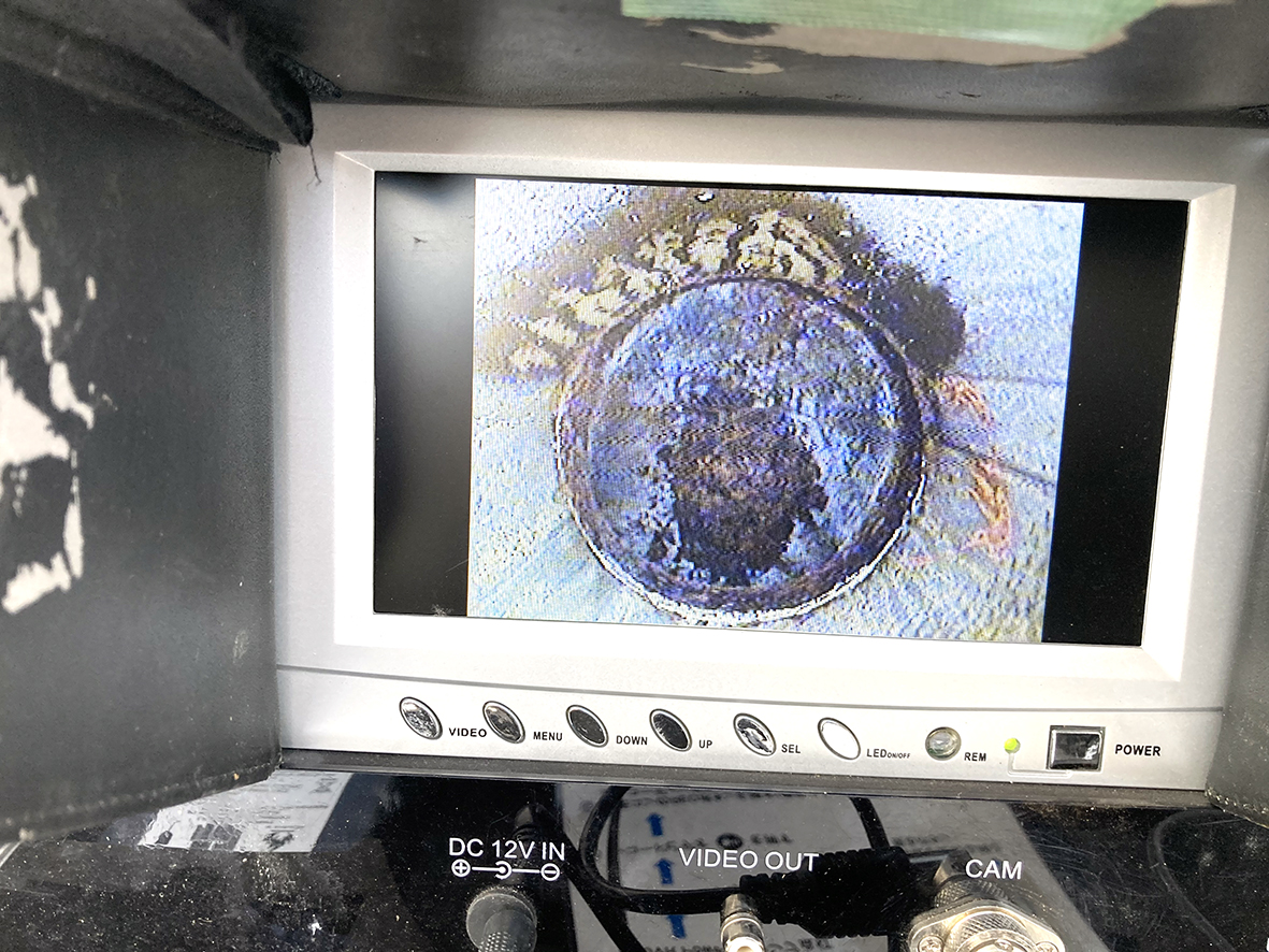 内視鏡カメラによる排水管劣化調査