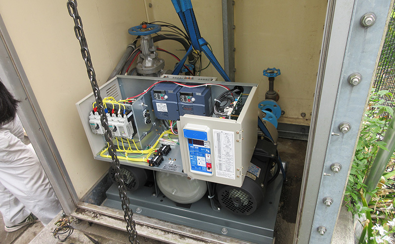 給水ポンプのユニットの更新・補修・交換工事