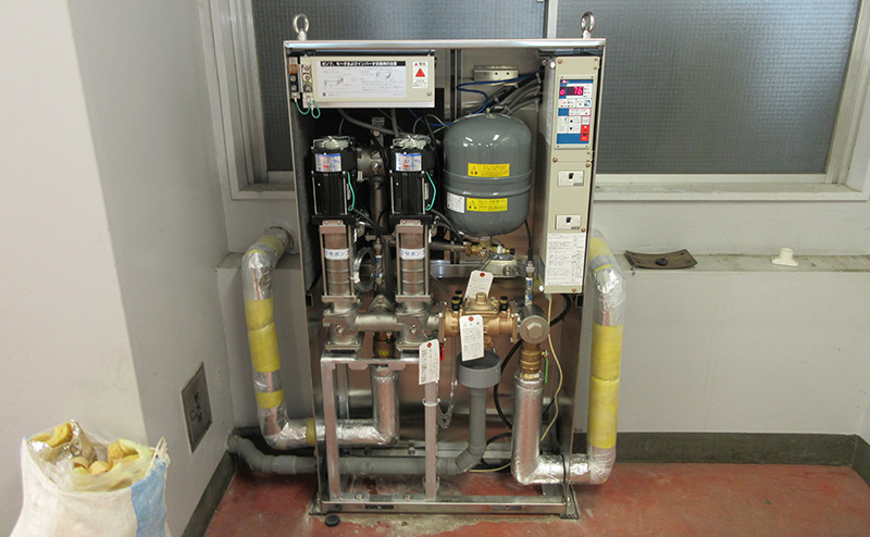 増圧ポンプの更新・補修・給水方式変更